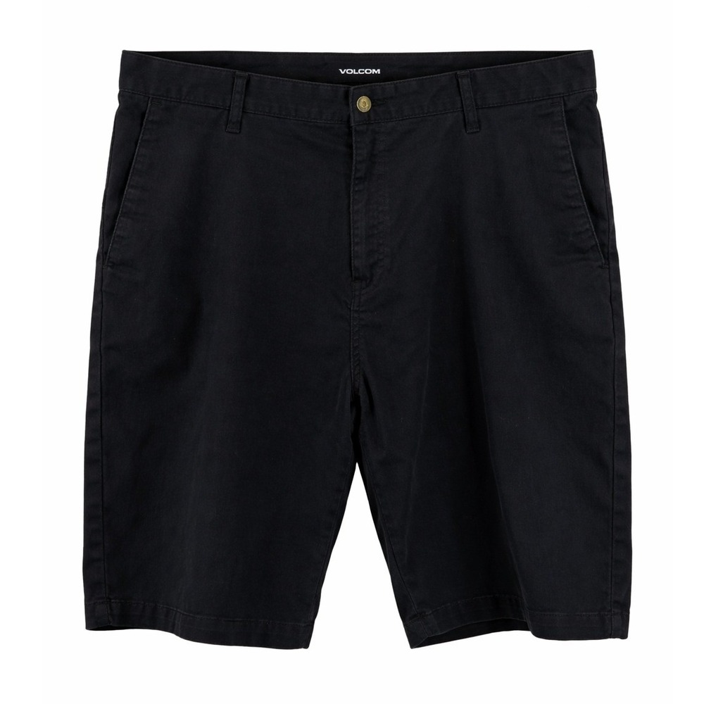 Volcom Men's Black Chino 11" Inseam Shorts Size 40 Casual Everyday Wear Straight